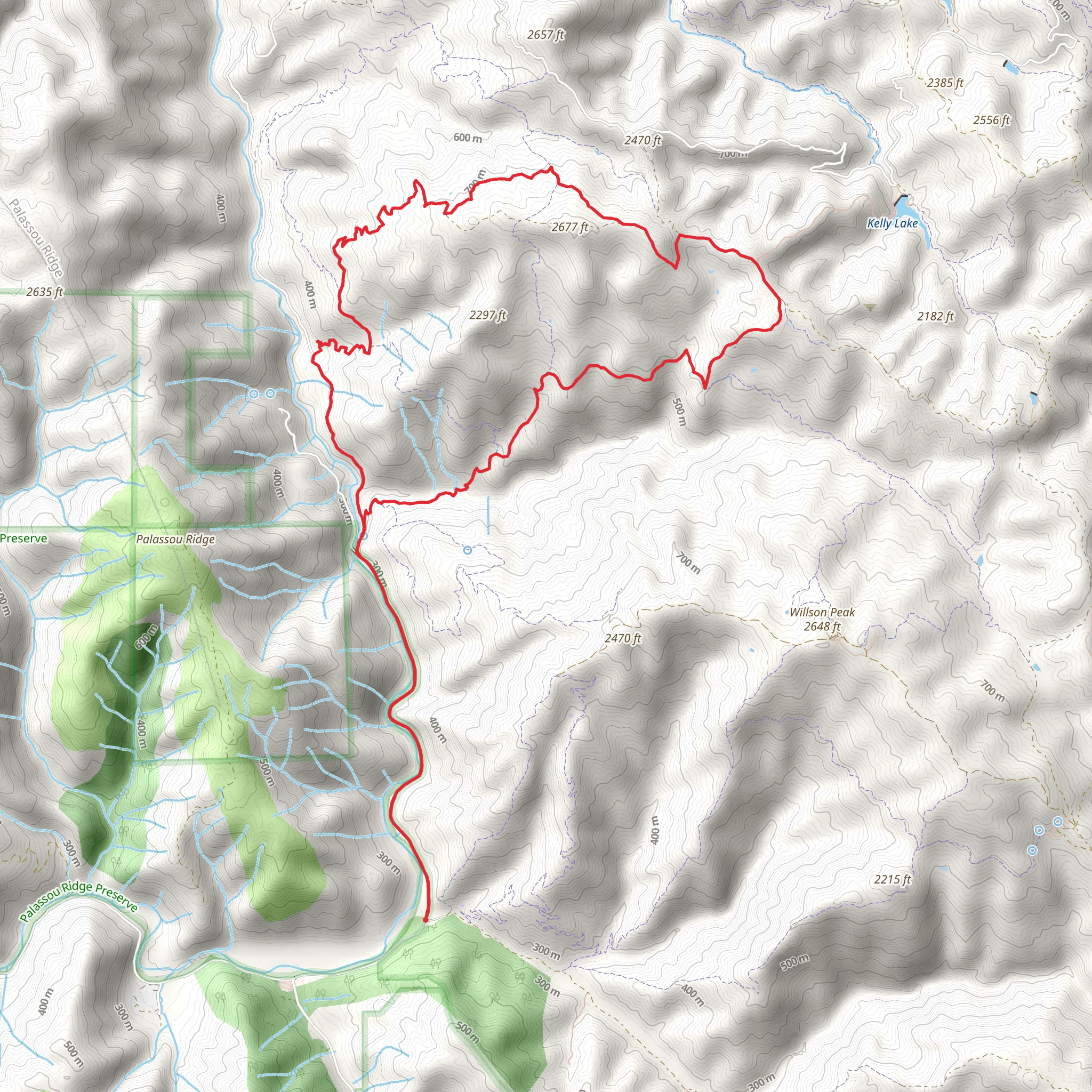 Gilroy Hot Springs Road, Jackson, Elderberry Spring and Grizzly Gulch Loop Trail mobile static map