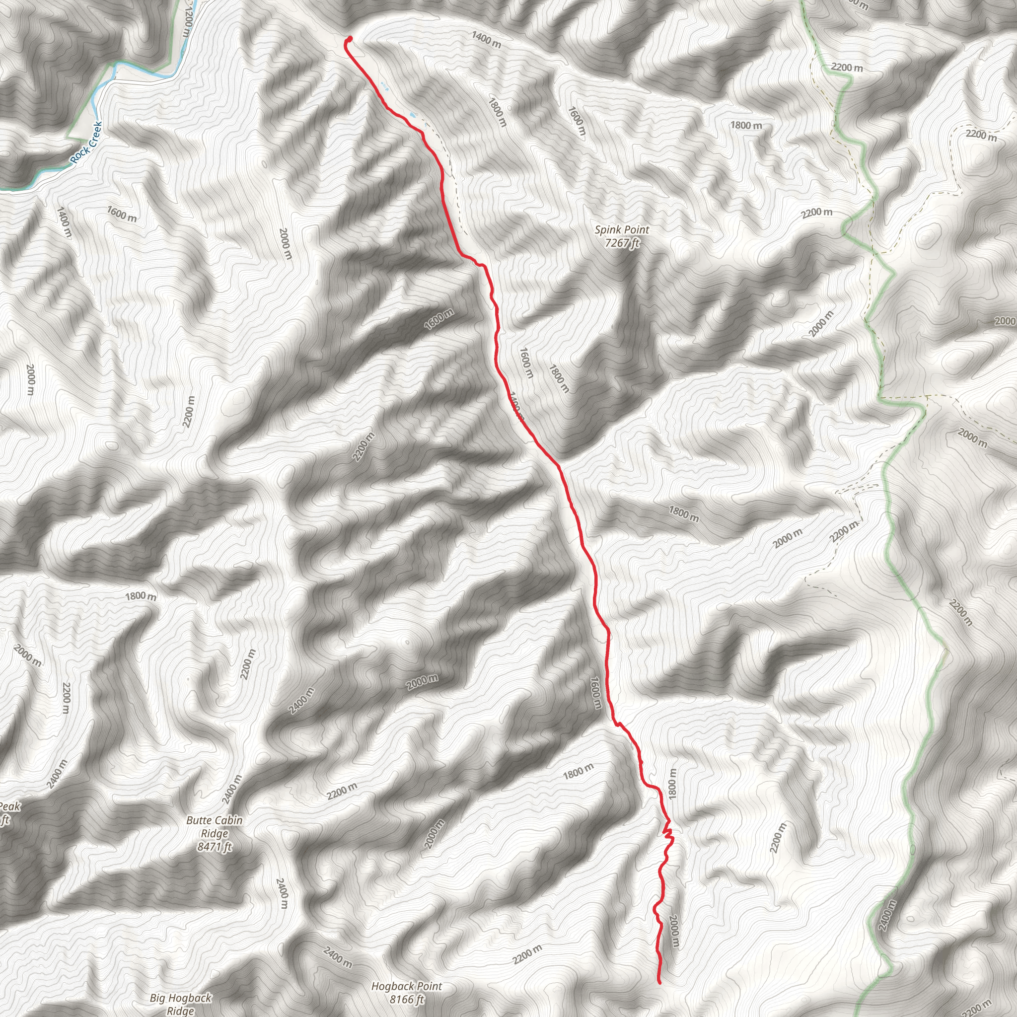 Ranch Creek Trail mobile static map