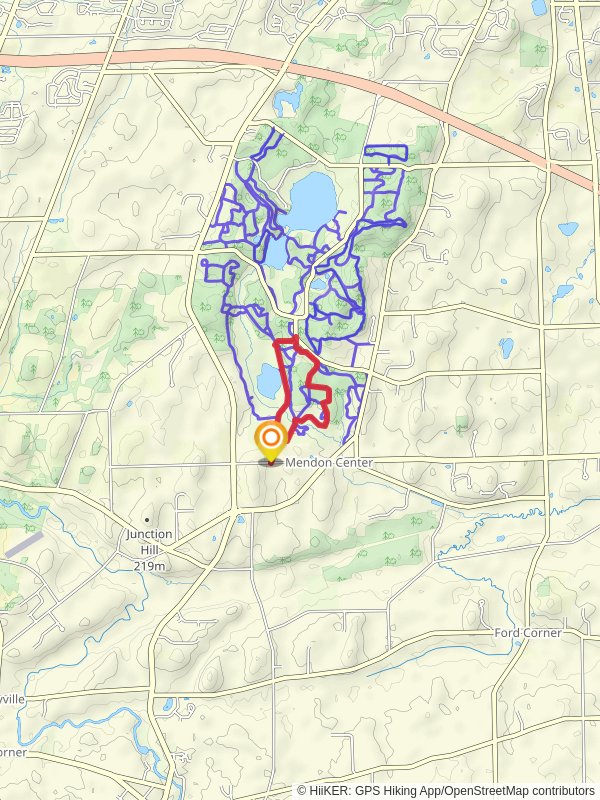 Quaker Pond and Southern Meadow Loop Trail mobile static map