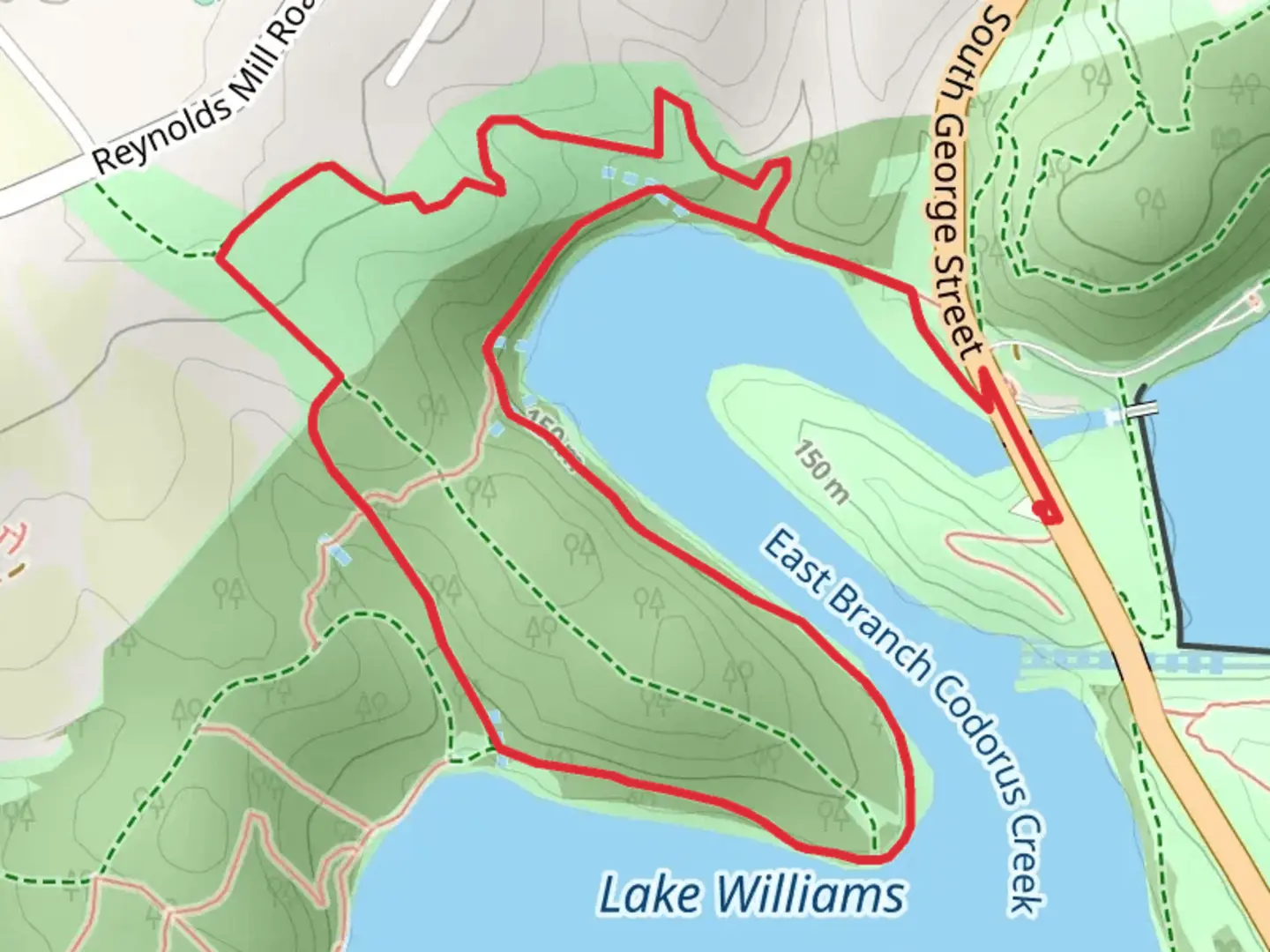 An image depicting the trail East Branch Codorus Creek Loop Trail and its surrounding area.