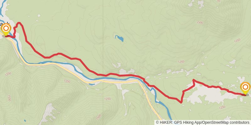 Nyack - Coal Creek Loop Trail stage 4 Map