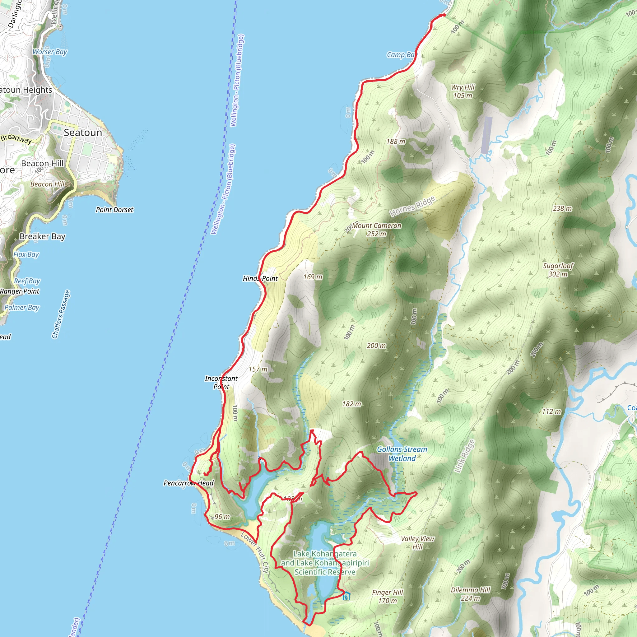 Eastbourne Lakes Circuit mobile static map