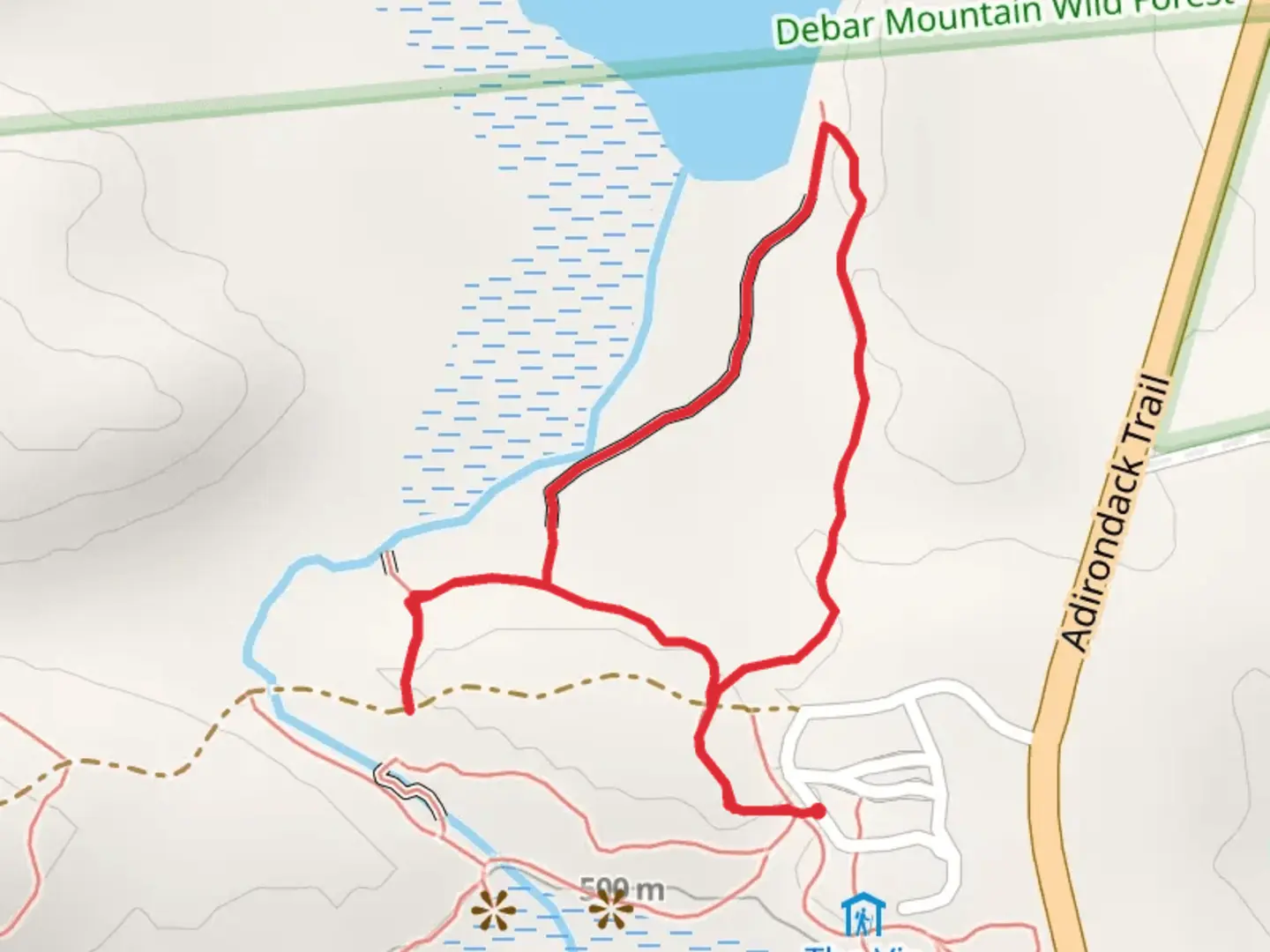 An image depicting the trail Boreal Life Trail - Yellow Loop and its surrounding area.
