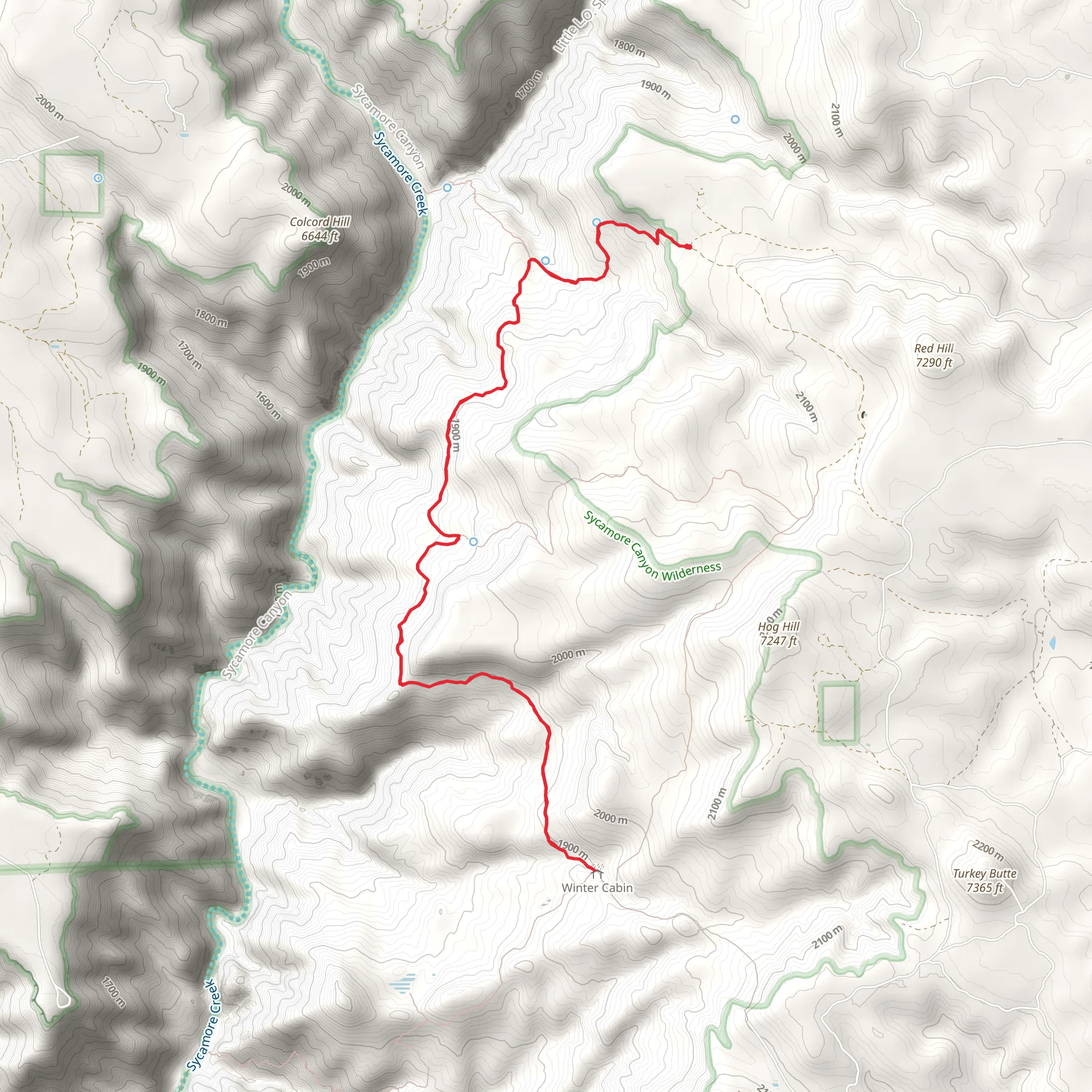 Kelsey Spring Trail mobile static map