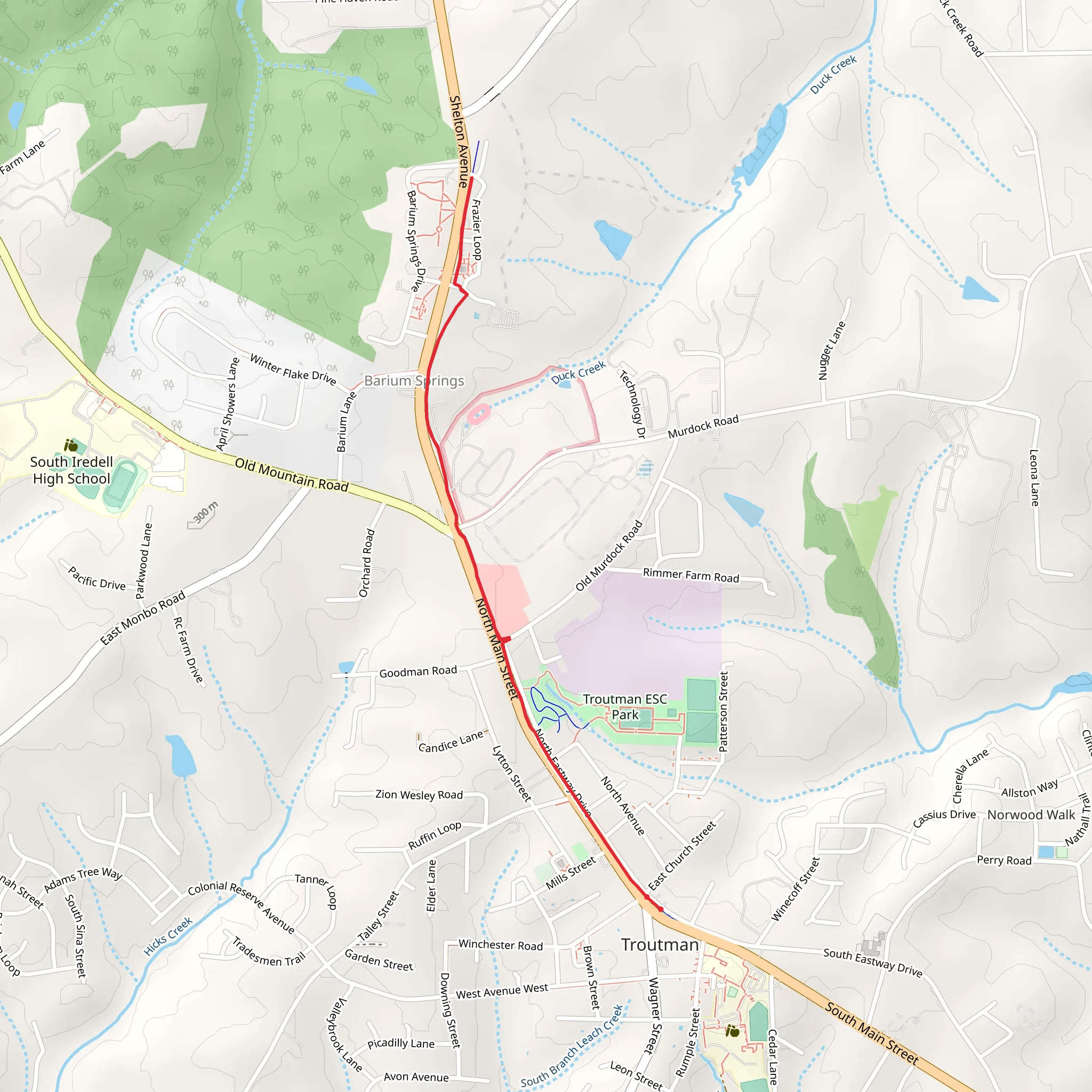 Richardson Greenway mobile static map