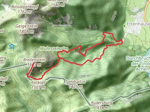 Breitenstein Walk via Wuhrsteinalm