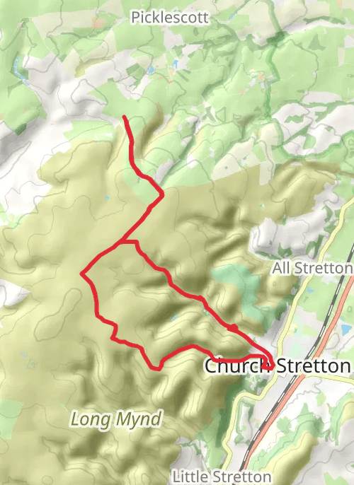 Shropshire Walking mobile static map