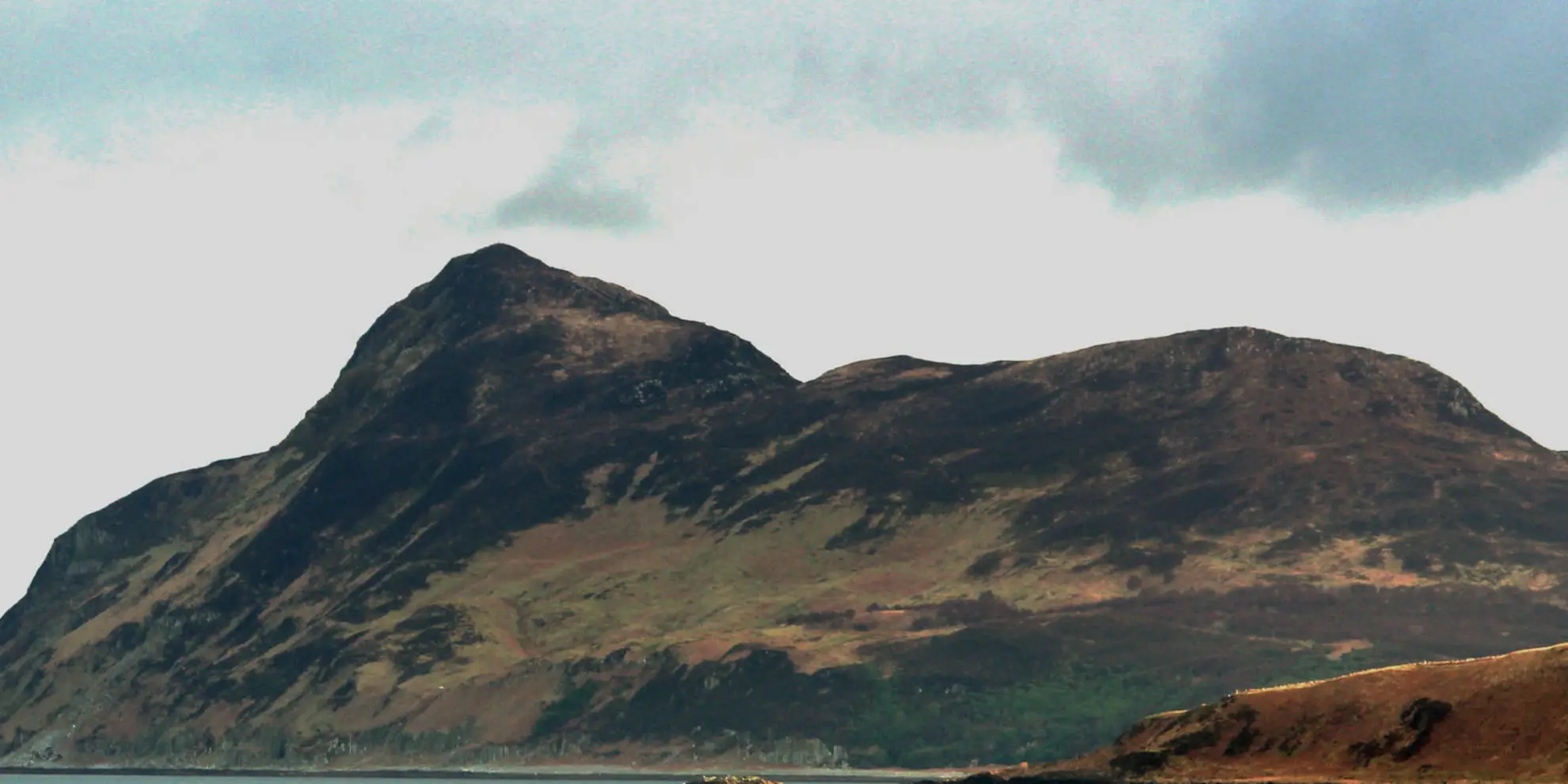 An image depicting the trail Holy Island Loop via Mullach Mor and its surrounding area.