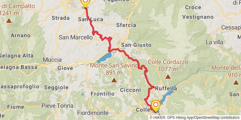Cammino Nelle Terre Mutate stage 4 Map
