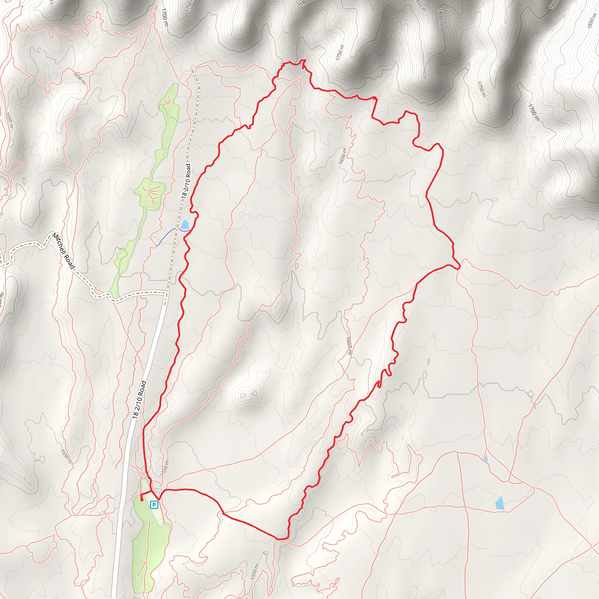 Prime Cut Trail and Chutes - Ladders Loop Trail mobile static map