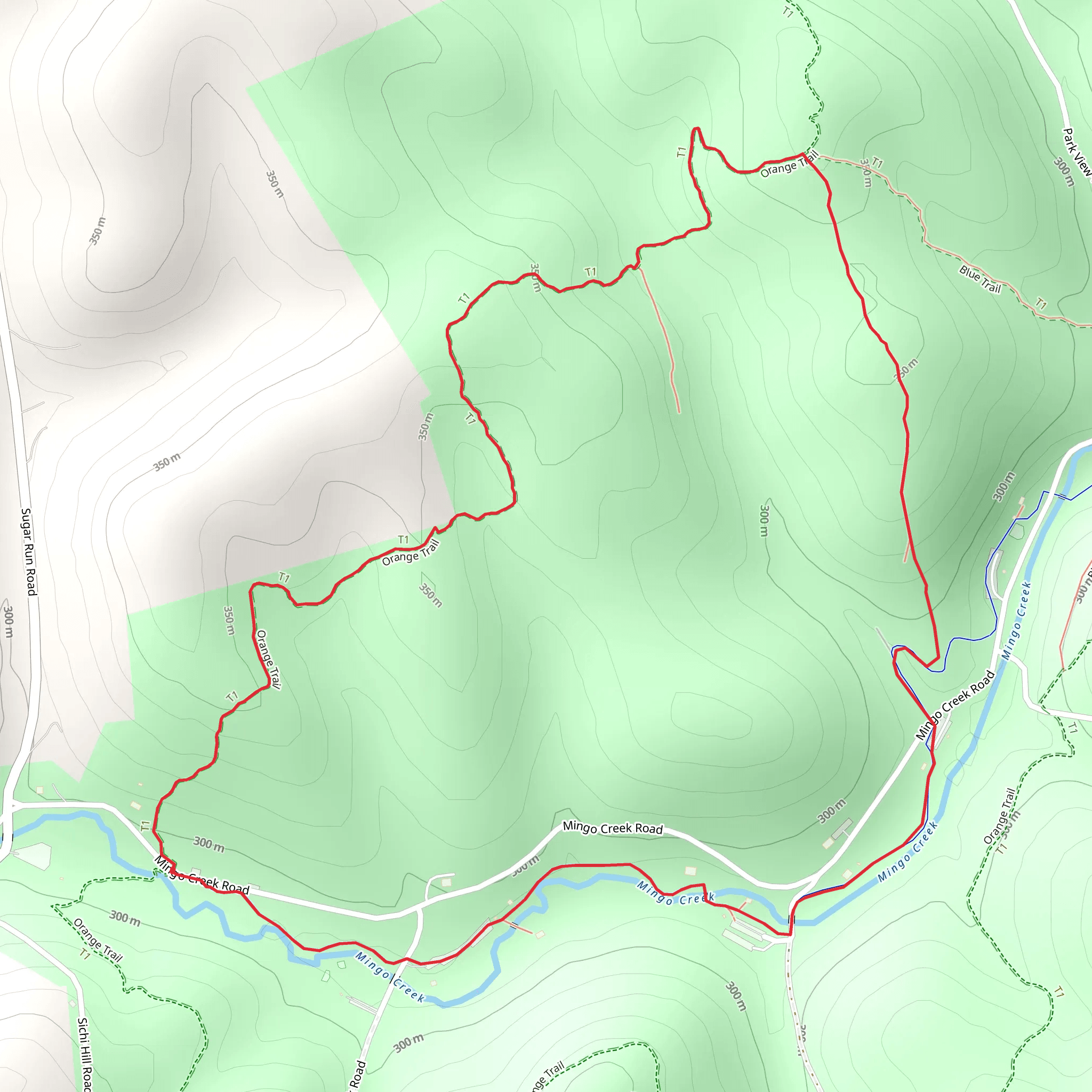 Orange Loop Trail mobile static map