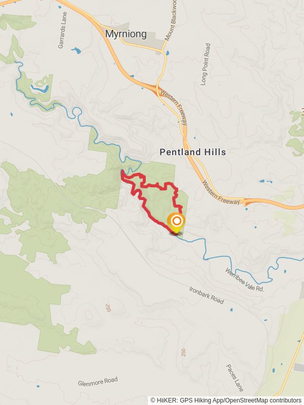 Werribee Gorge Circuit Trail mobile static map