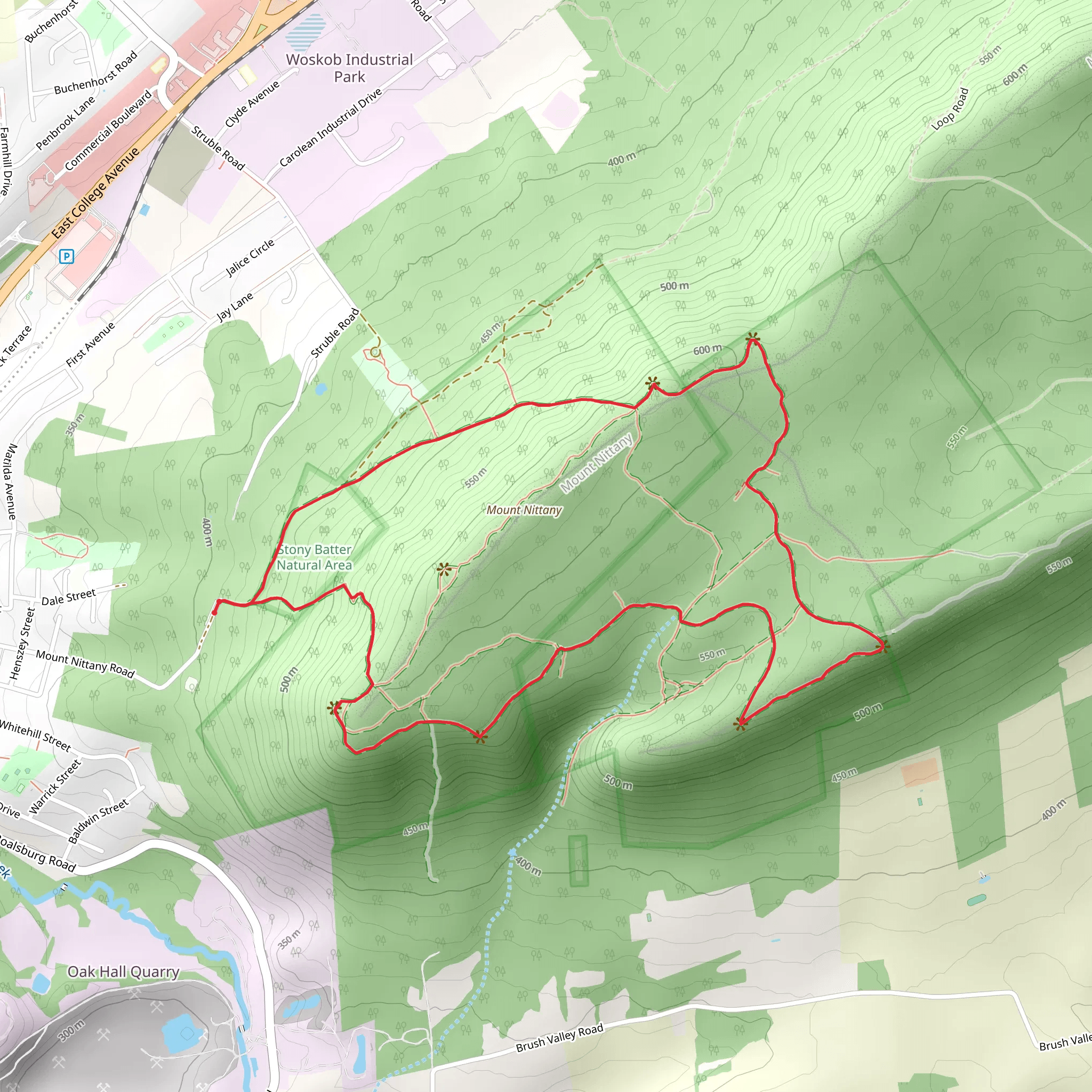 Around Mount Nittany mobile static map