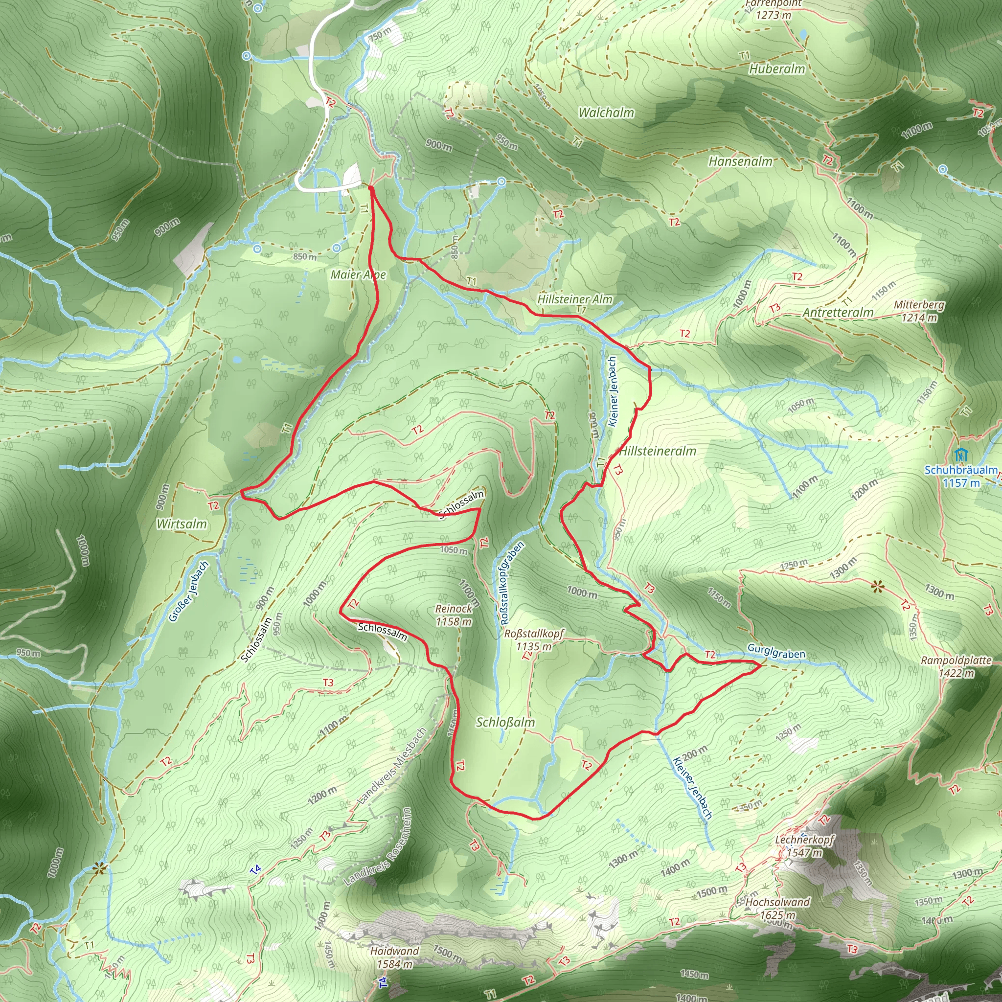 Wendelstein - Bad Feilnbach and BF7 Bad Feilnbach mobile static map