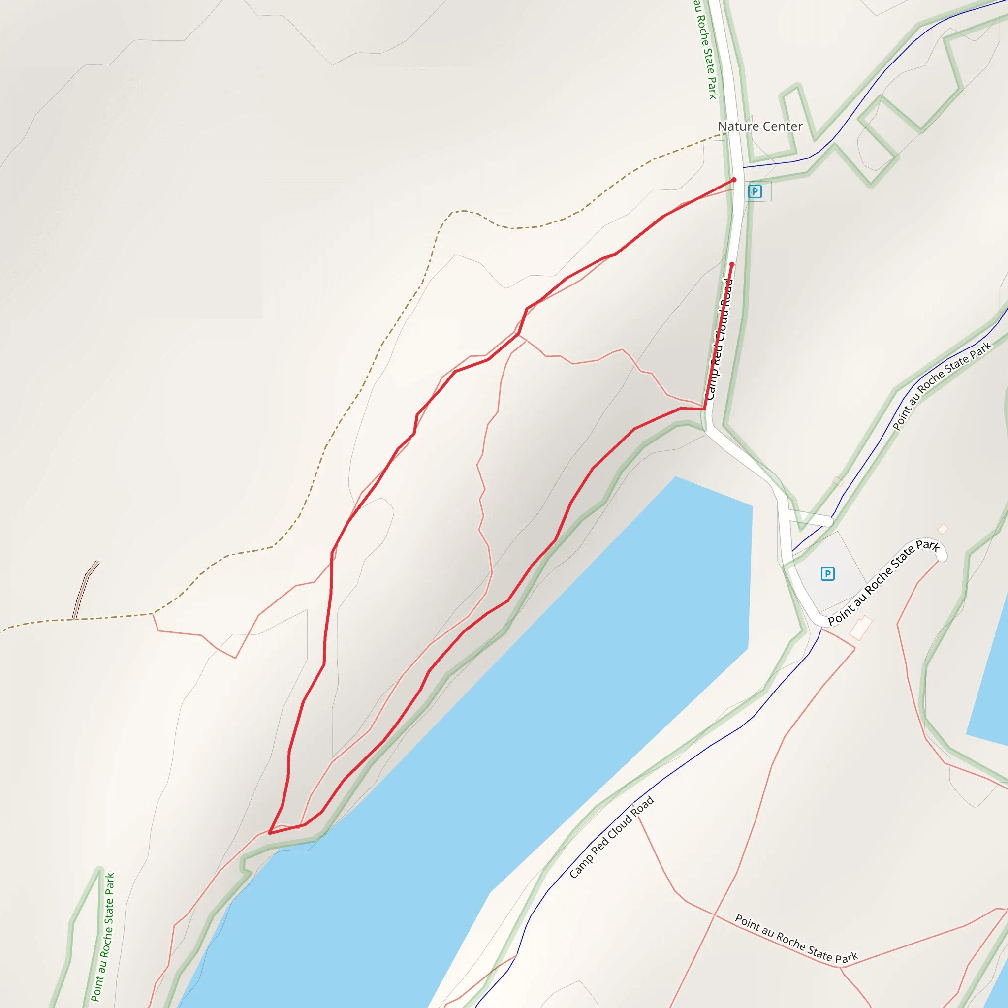 Camp Red Cloud Road Loop near Deep Bay mobile static map