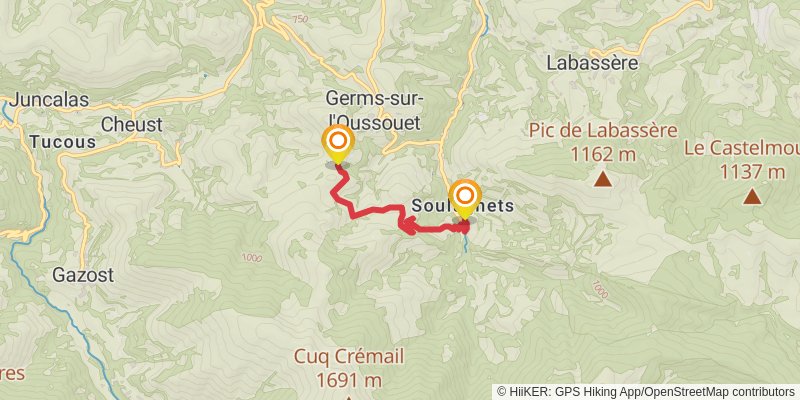 GR 78 - Sentier de Piémont alt 3 Map