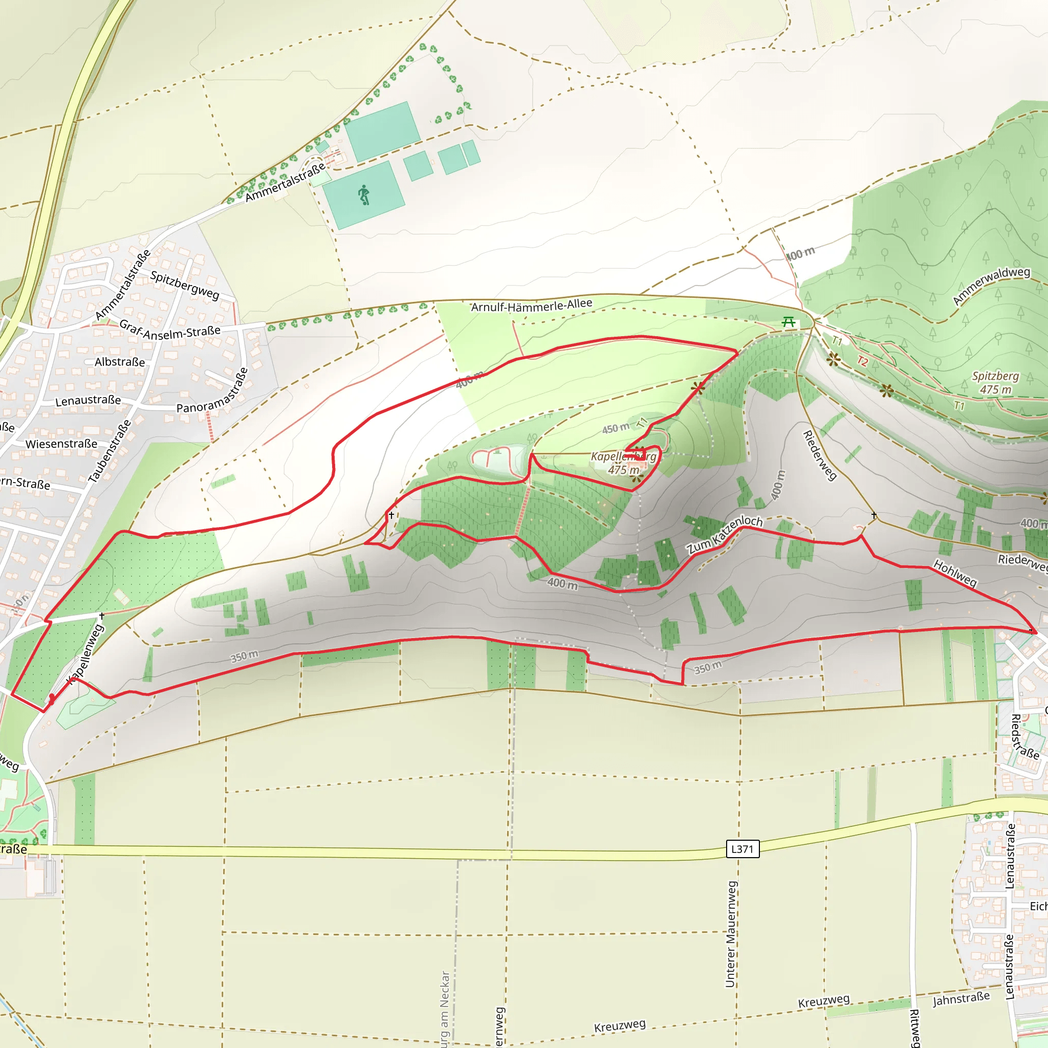 Sitzbank mit Aussicht ins Ammertal Loop mobile static map