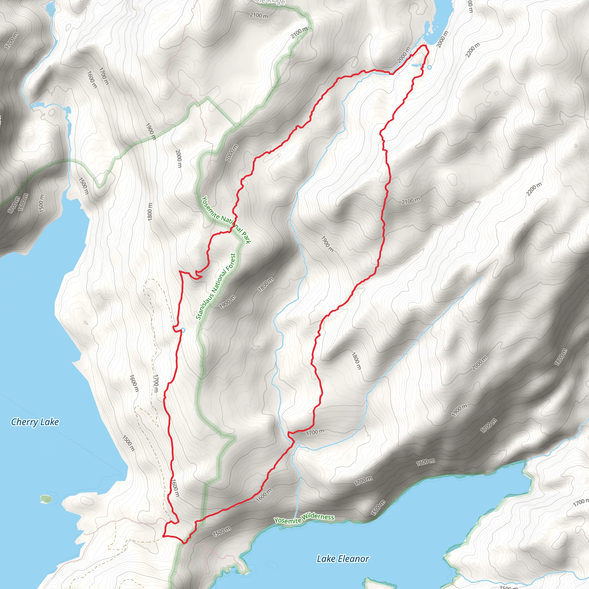 Kibbie Lake Loop mobile static map