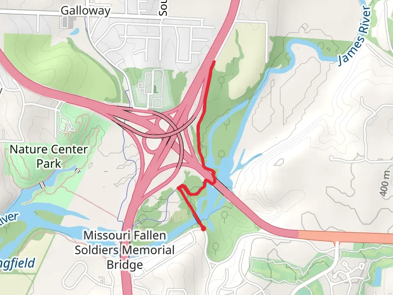 Galloway Creek Greenway and James River Trail - Short