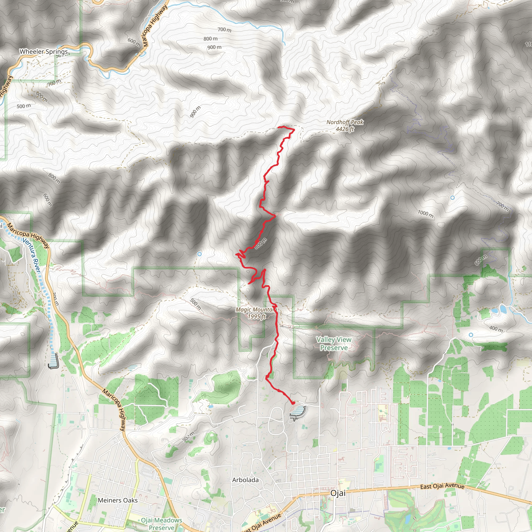 Pratt Trail mobile static map