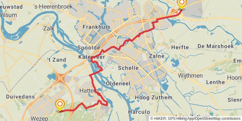 Westerborkpad stage 11 Map