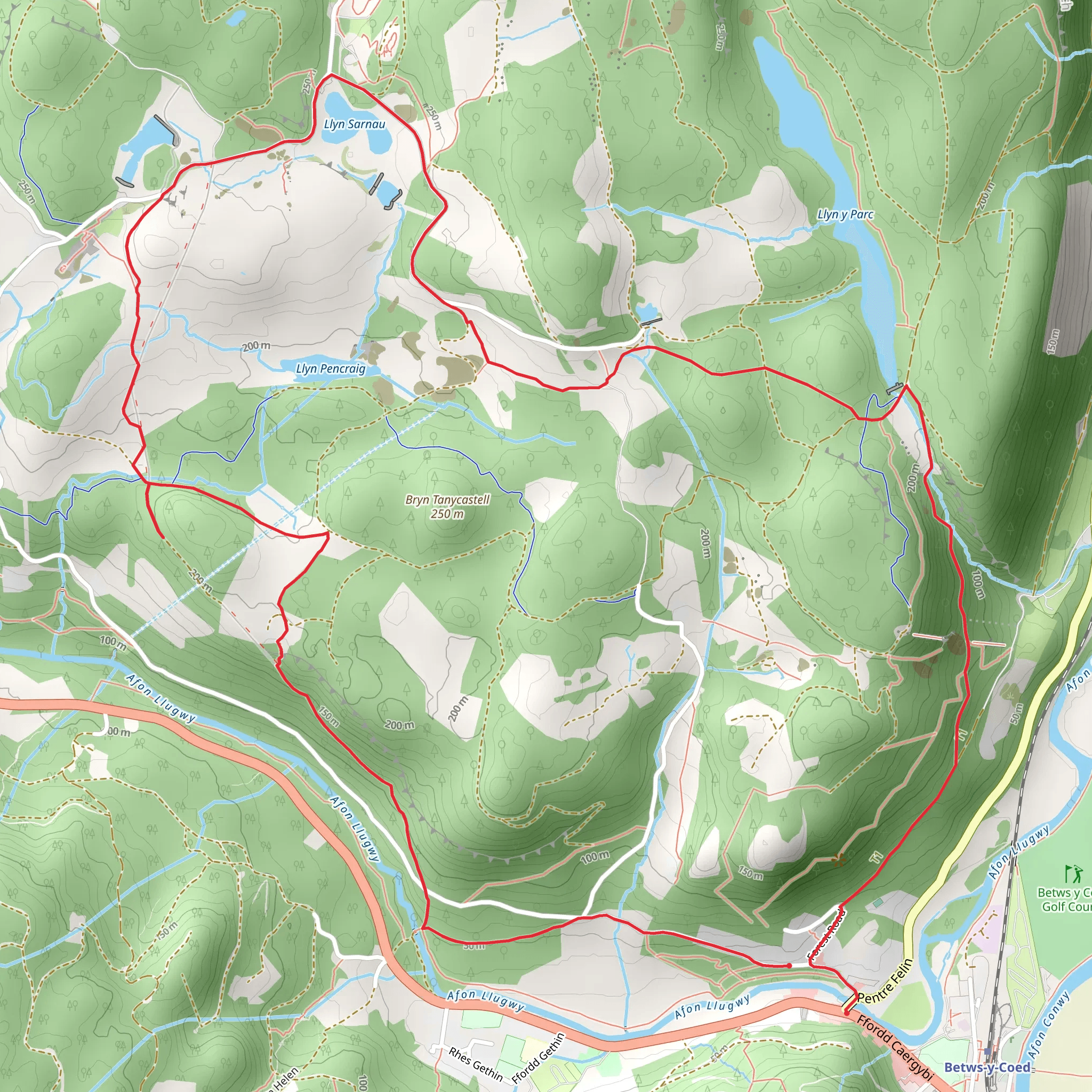 Two Lakes mobile static map