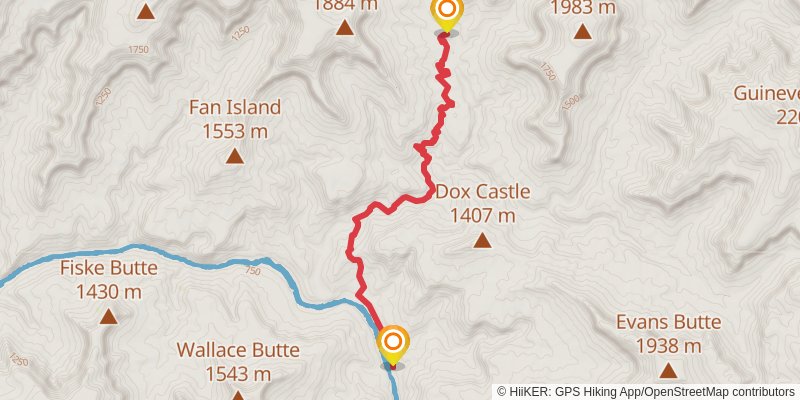 North Bass Trail stage 2 Map