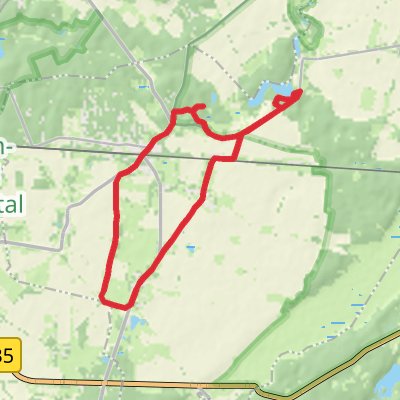 Rehfelde Loop via Langer See mobile static map