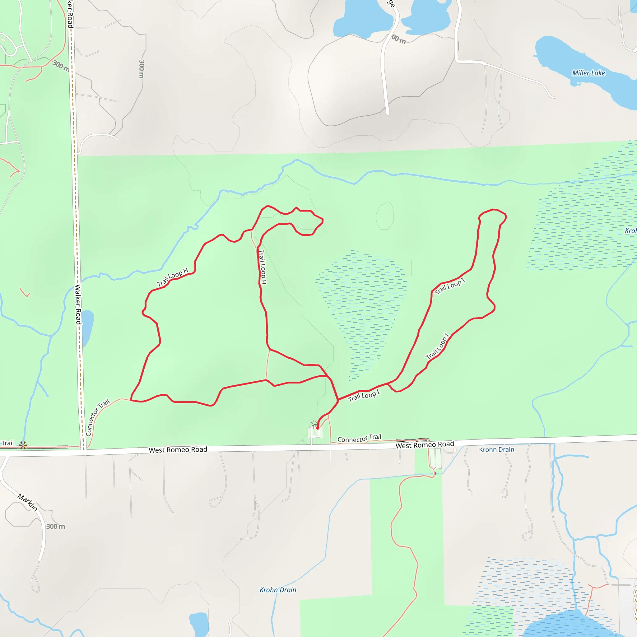 TRail Loop I and H mobile static map