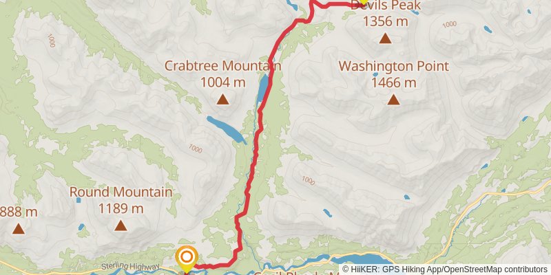Resurrection Pass Trail stage 3 Map