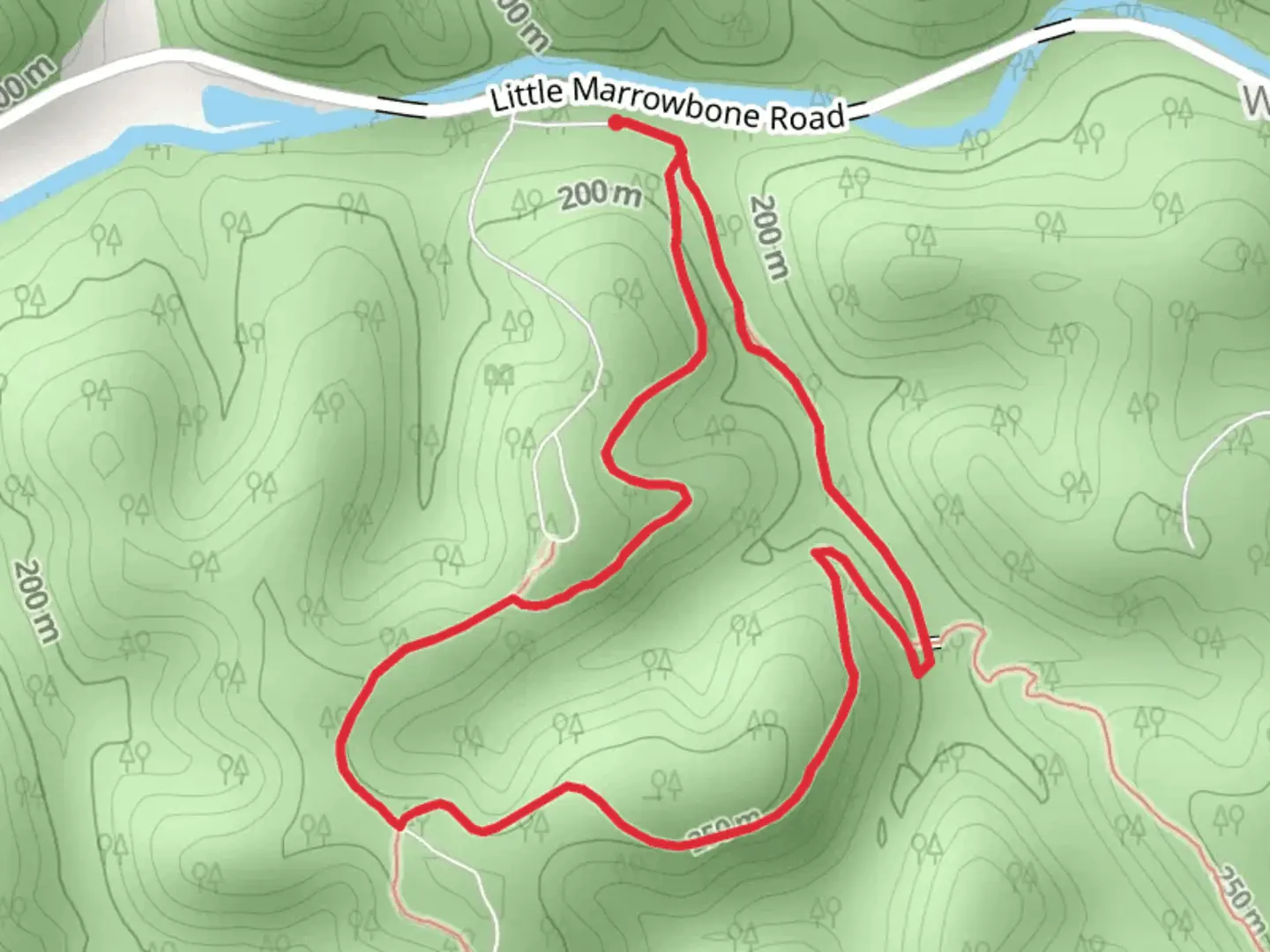 An image depicting the trail Henry Hollow Loop Trail and its surrounding area.