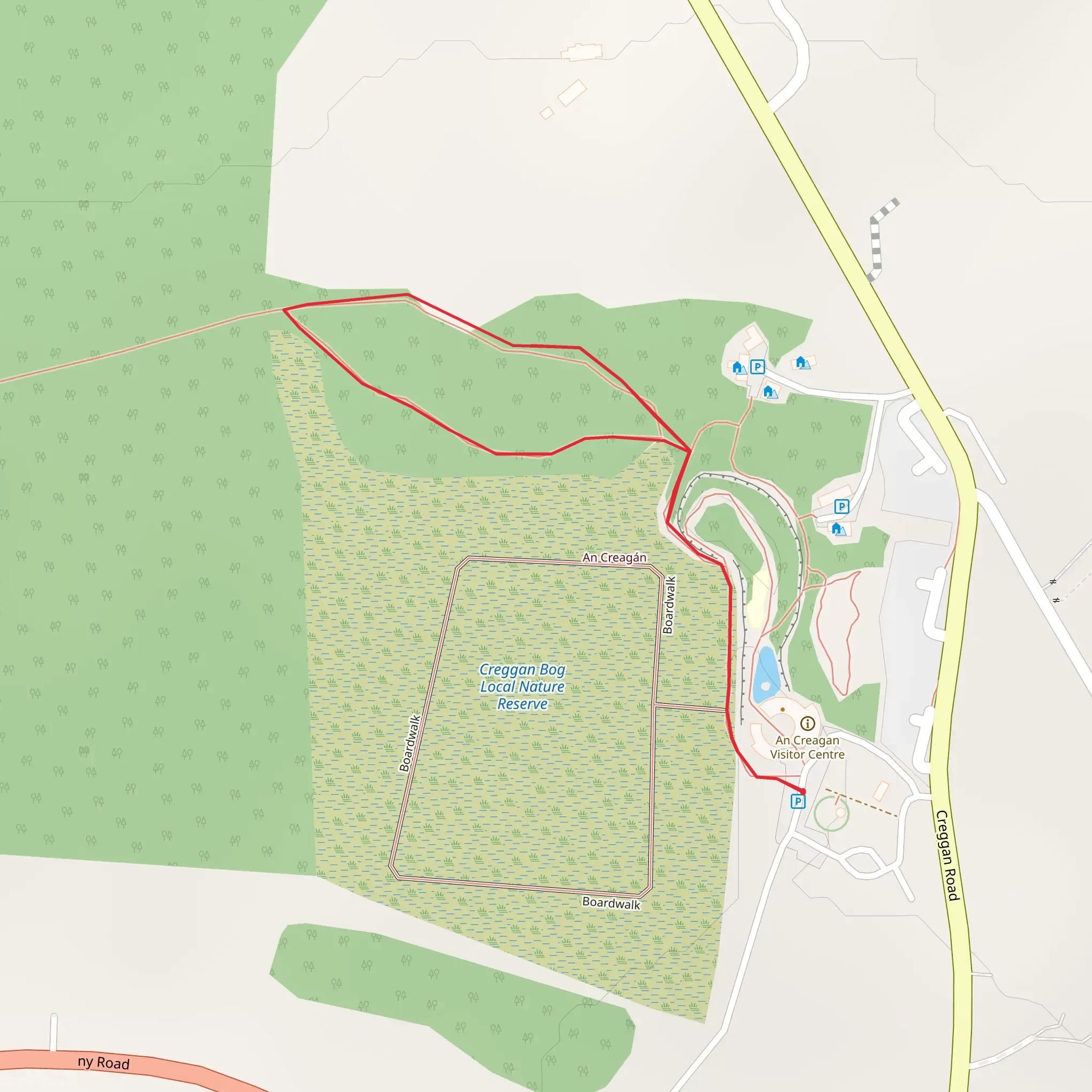 An Creagan Storybook Trail mobile static map