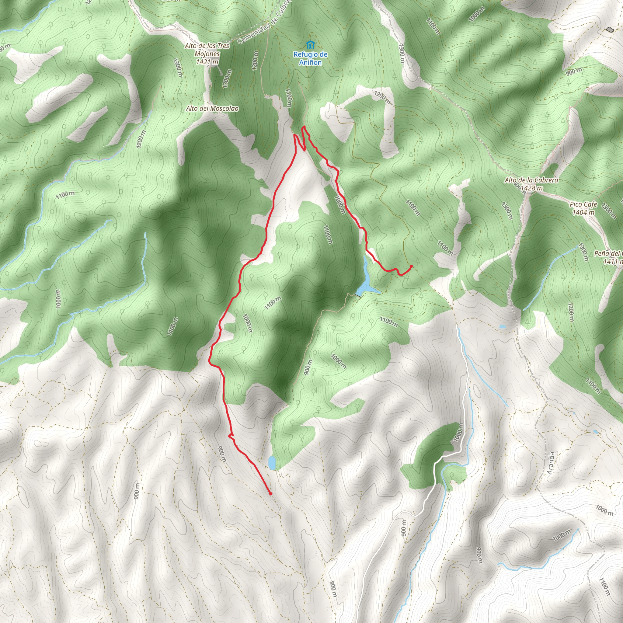 Route of the Salto de Aniñon SL Z 1 mobile static map