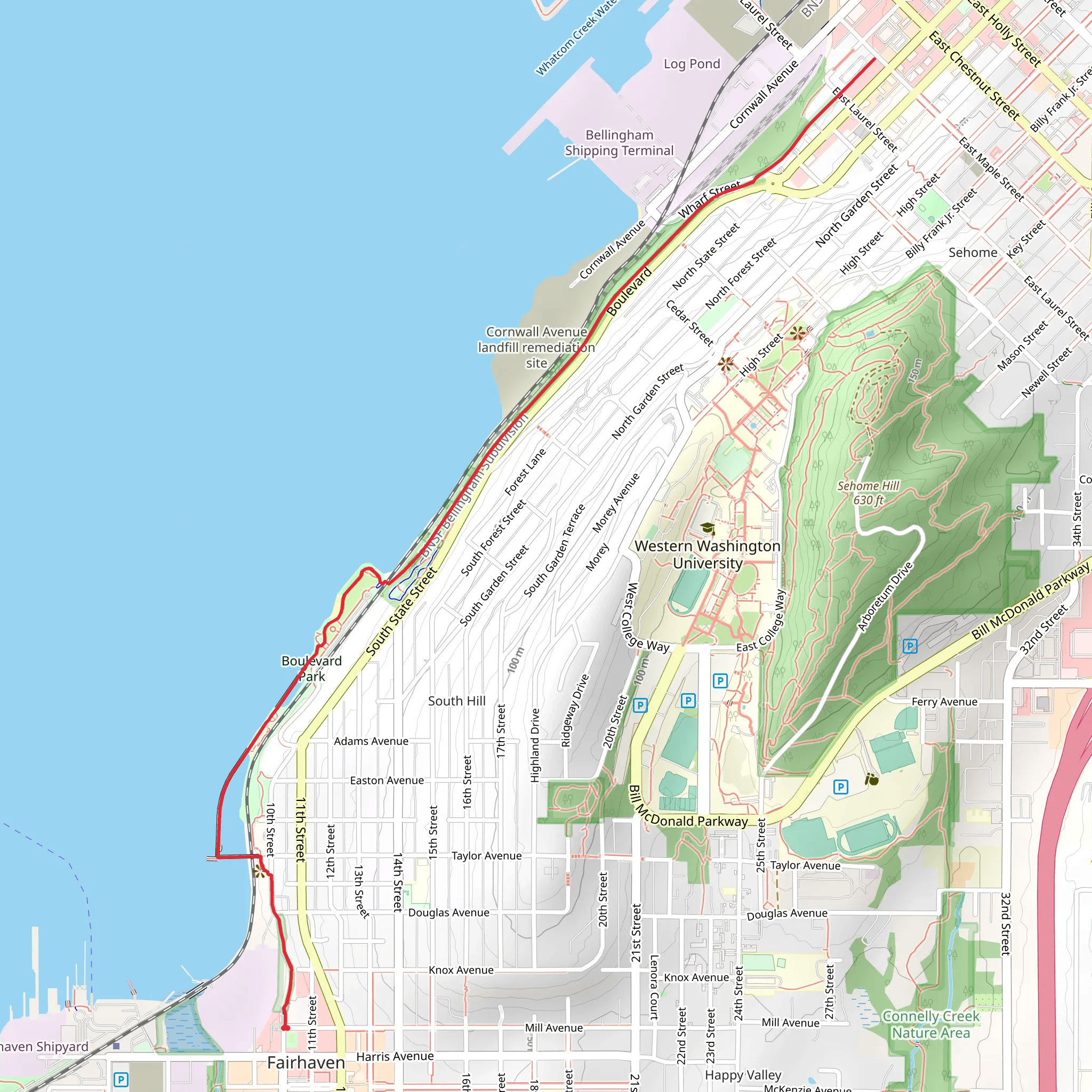 South Bay Trail mobile static map