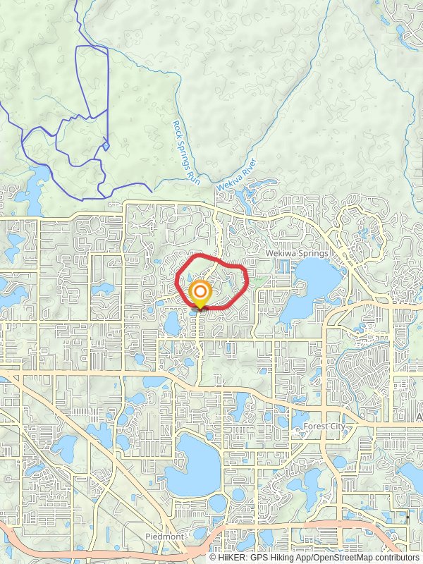 Wekiva Golf Club Loop mobile static map
