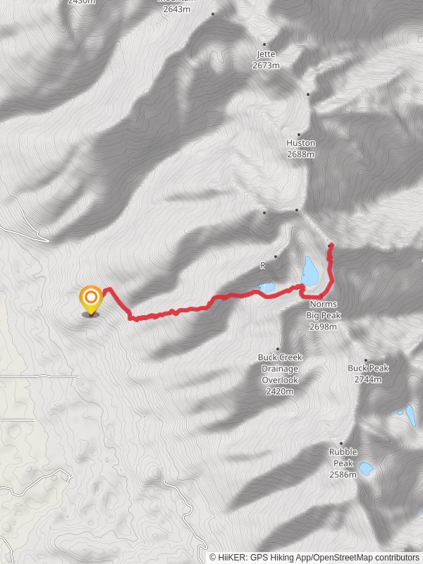 Holland Peak and Norms Big Peak via East Foothill
