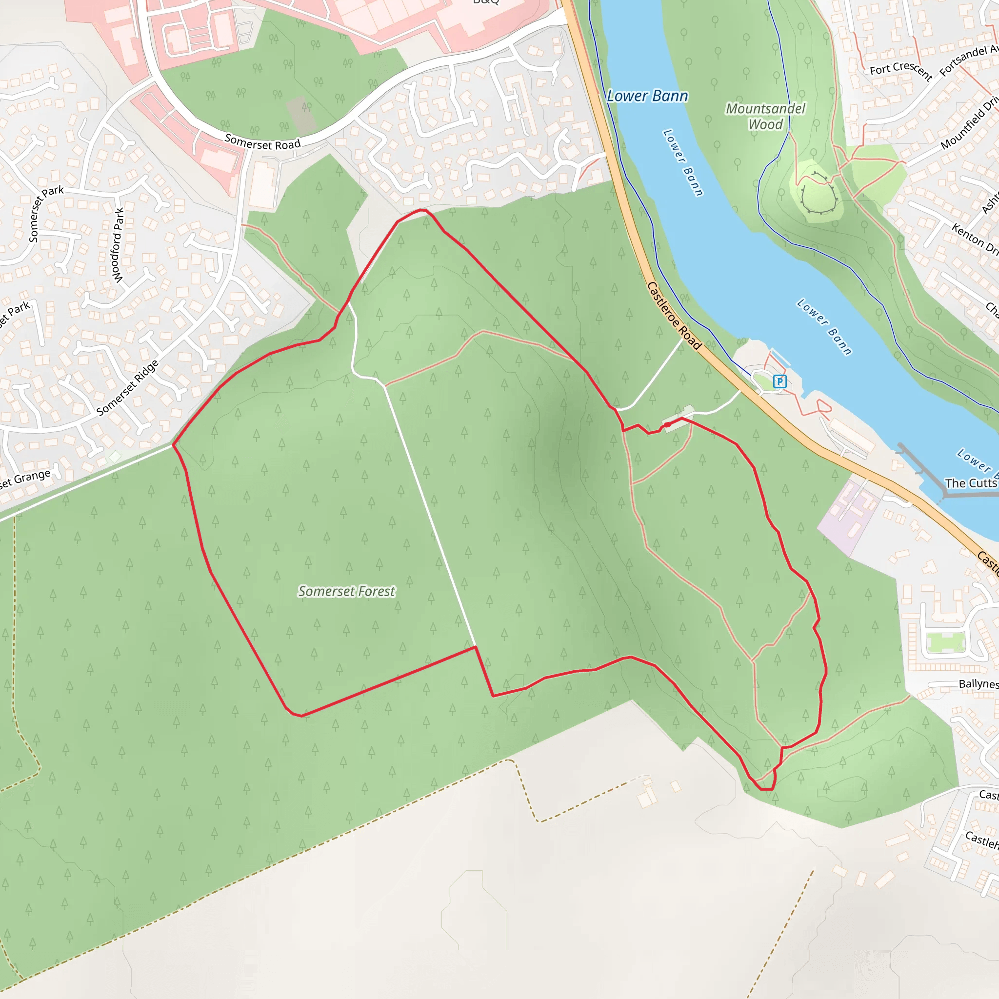 Somerset Forest Loop mobile static map