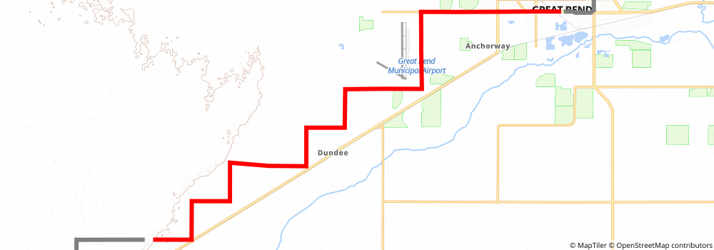 American Discovery Trail South Route stage 188 Map
