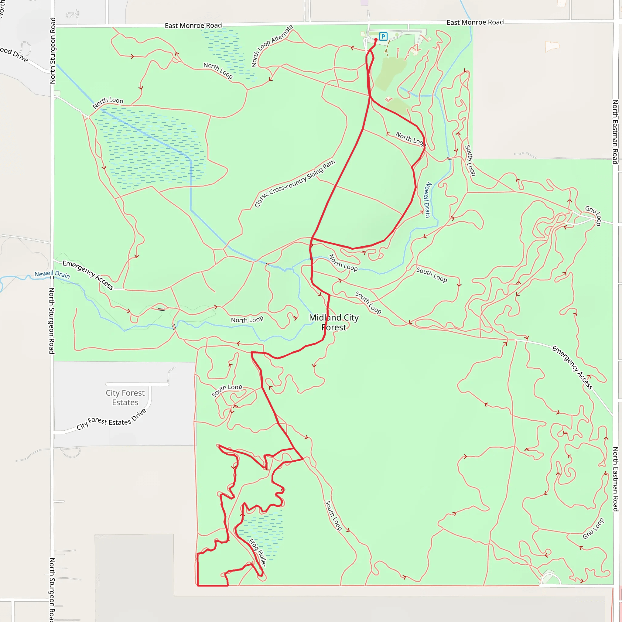 Multi use and Frog Holler Loop mobile static map