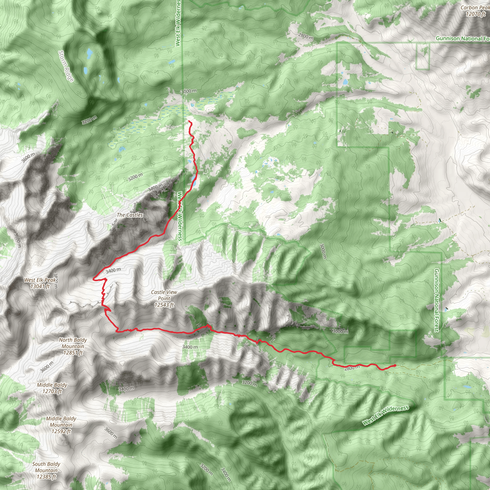 Mill Castle Trail mobile static map