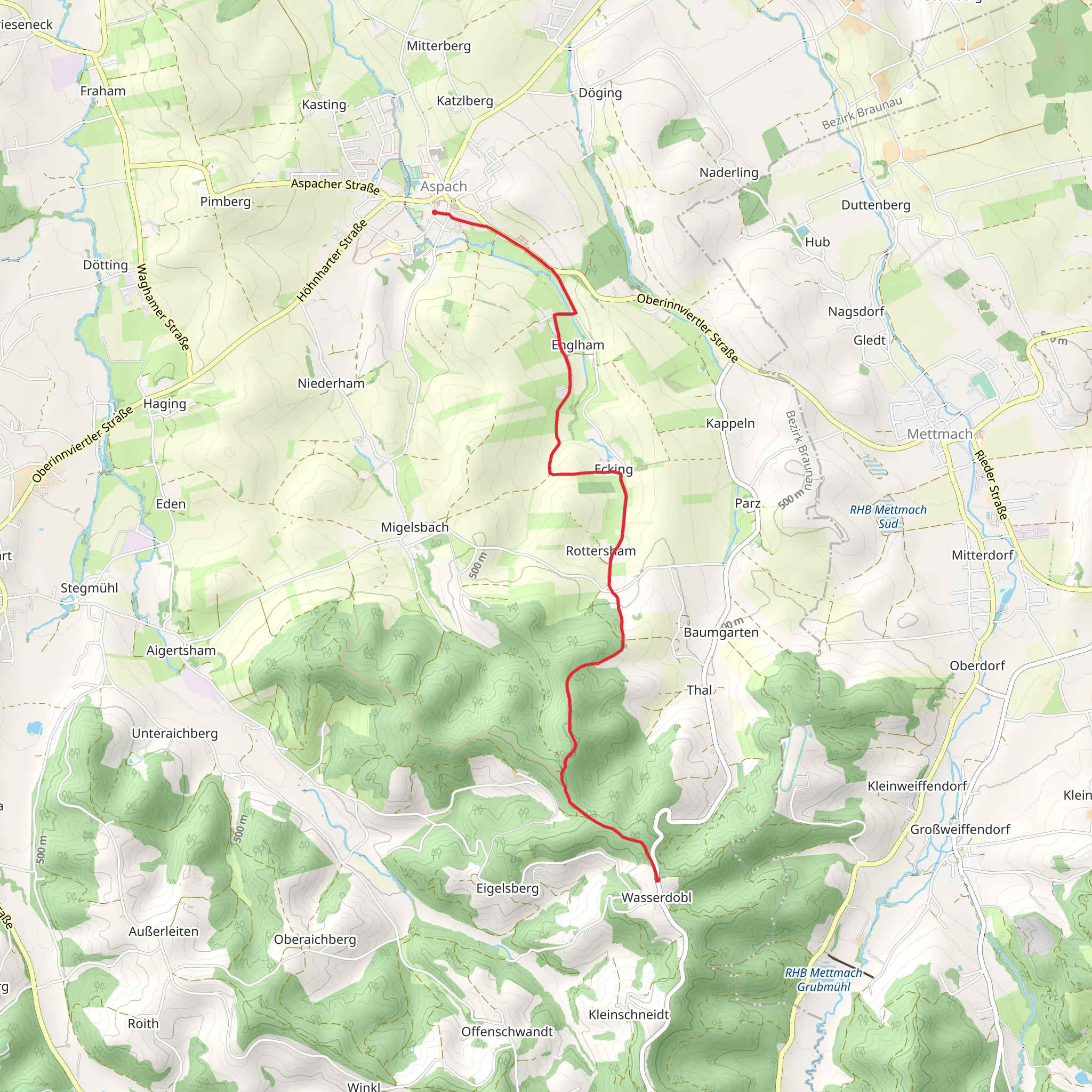 Hoehenweg mobile static map
