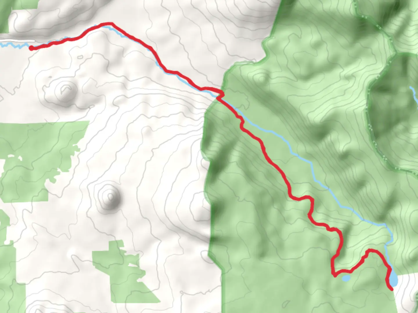 An image depicting the trail Lake Lucile and Maldu via North Umpqua River and its surrounding area.