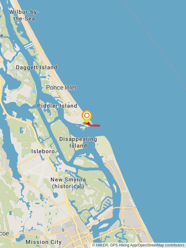 South Atlantic Avenue mobile static map