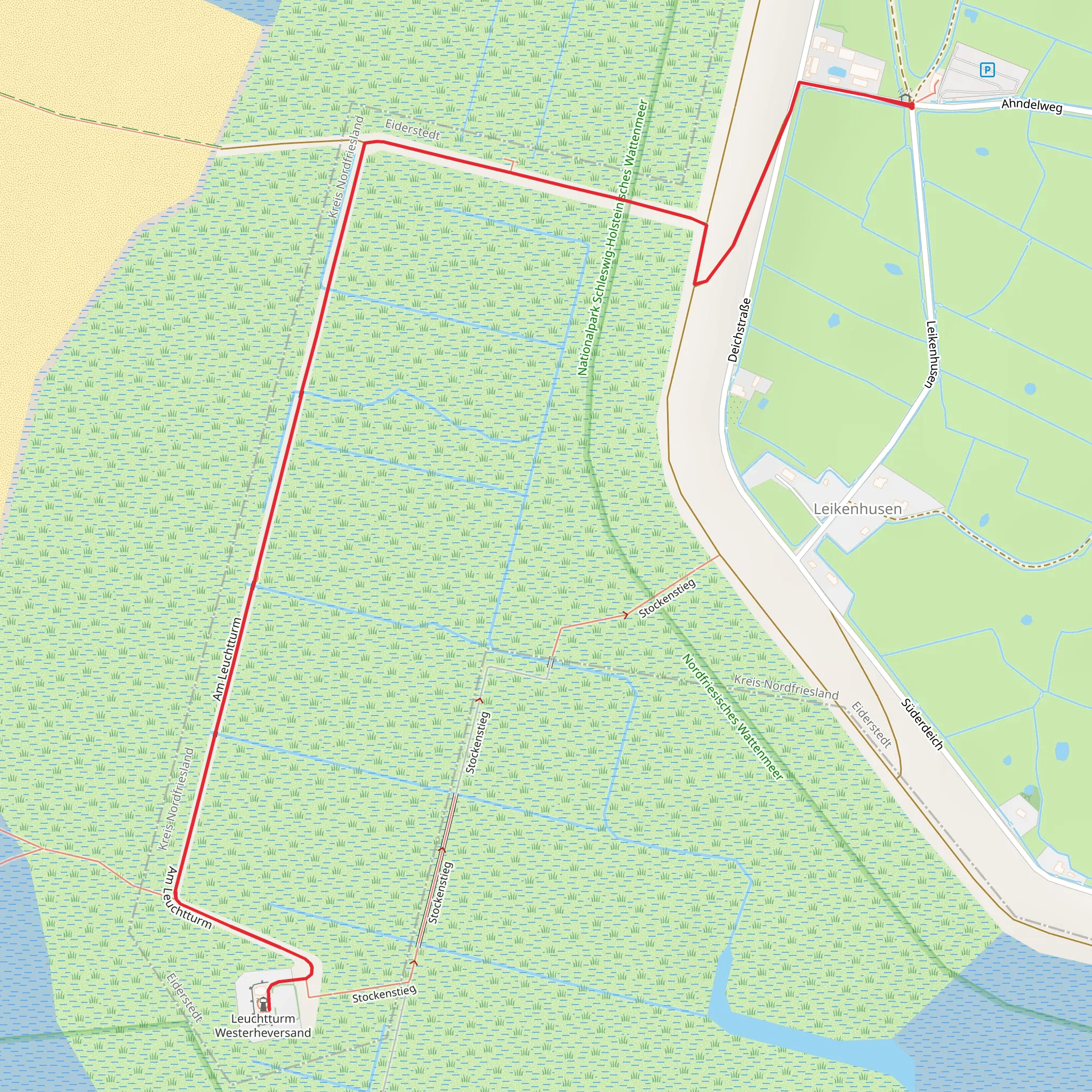 Ausstellung Westerheversand mobile static map