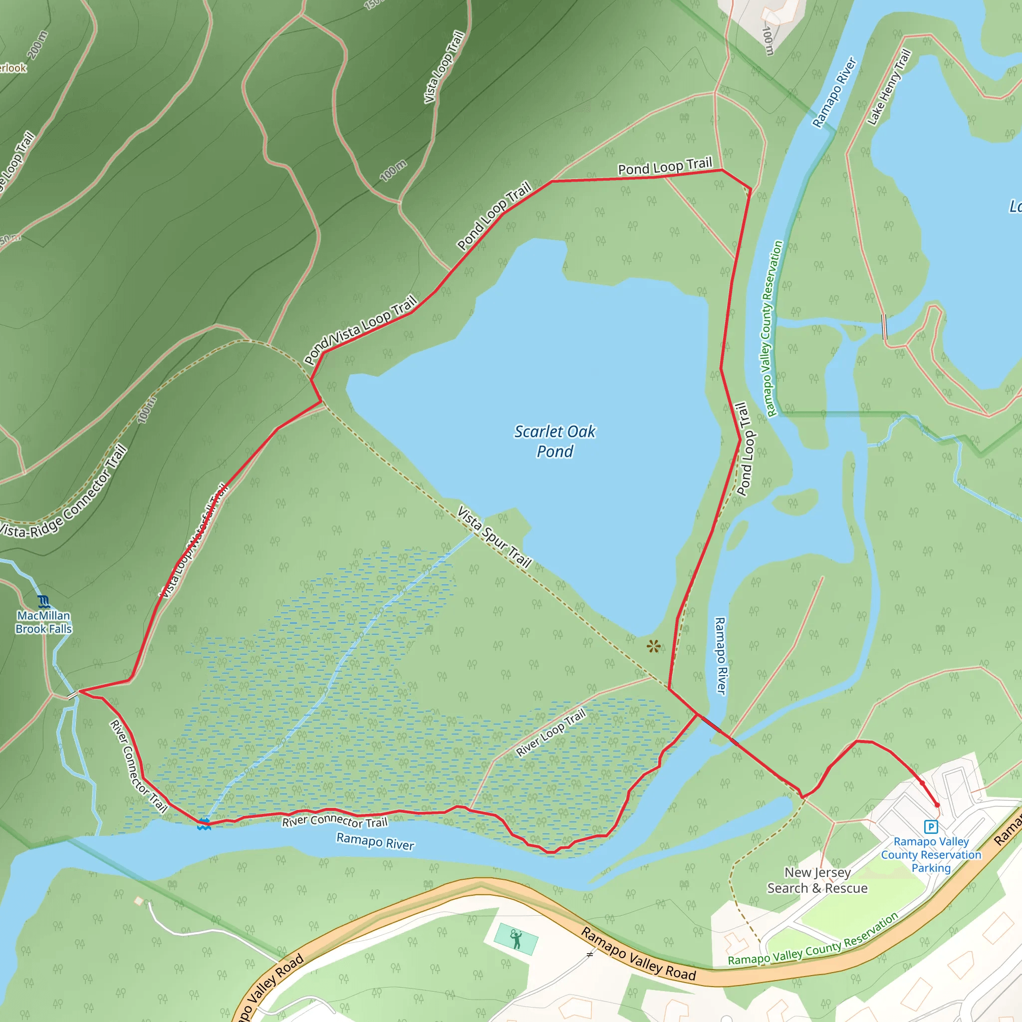 Rampoo River - Vista and Pond Loop mobile static map