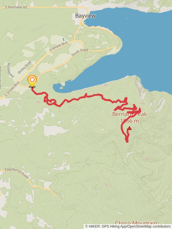 Bernard Peak from South Road