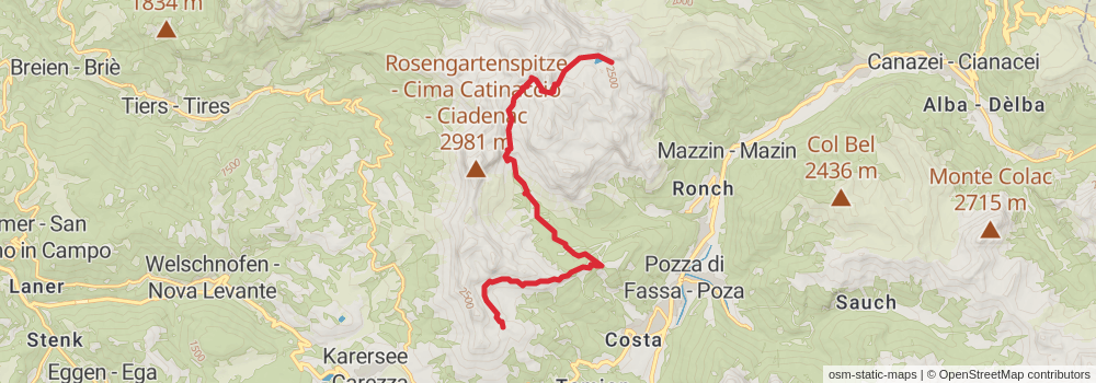 Sentiero Italia - Alps Section stage 44 Map