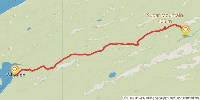Feldtmann Lake Loop Trail stage 3 Map