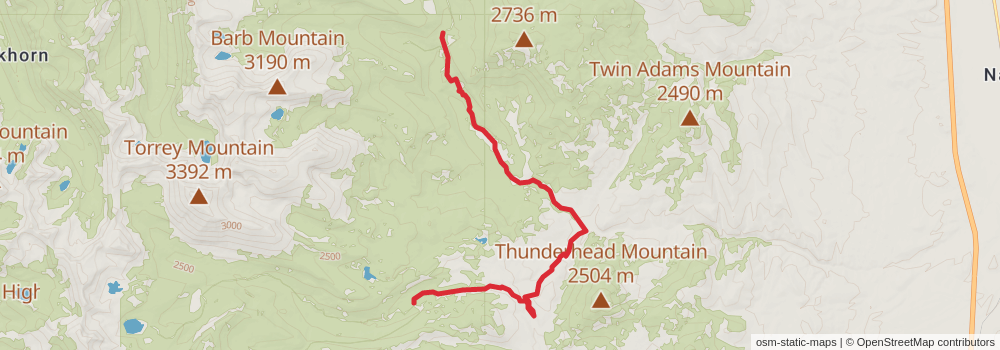 American Perimeter Trail - Rocky Mountains Primary stage 98 Map