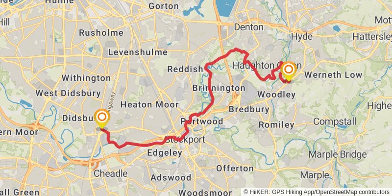 Trans Pennine Trail stage 12 Map